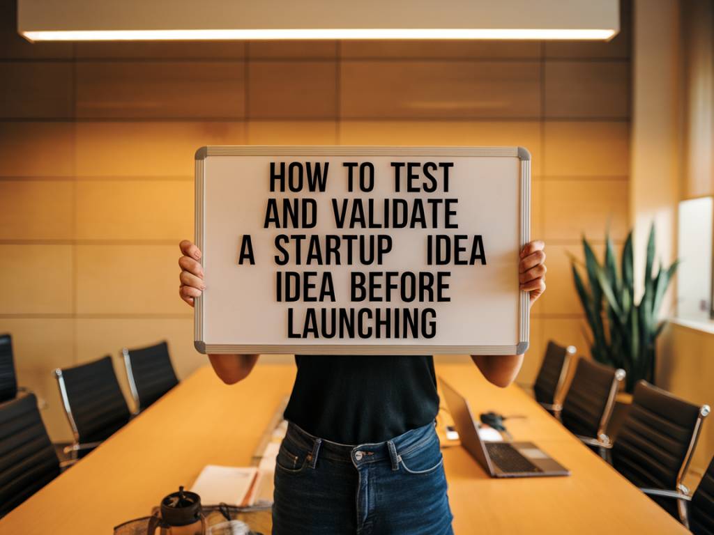 comment tester et valider une idée de startup avant de se lancer